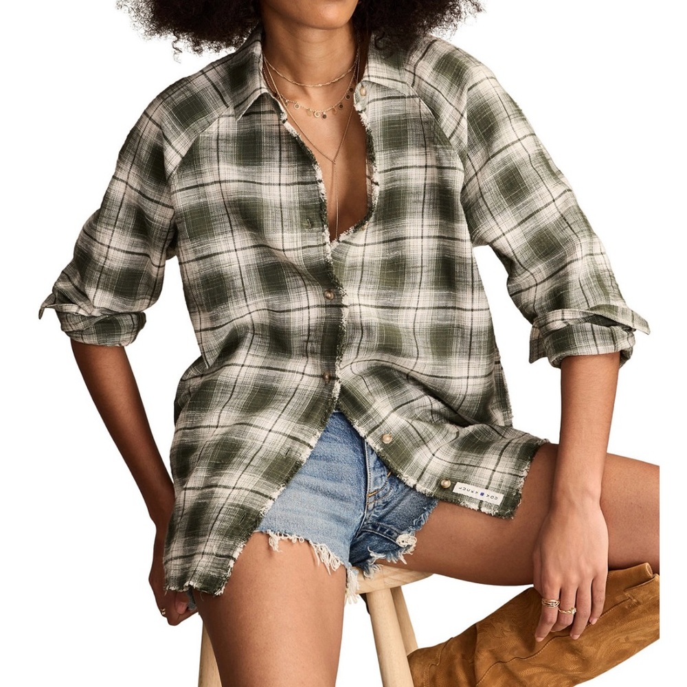 Lucky Brand Plaid Button-Down Shirt